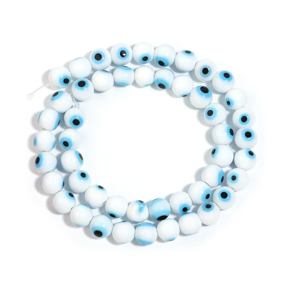 Lampwork Millefiori Evil Eye Glass Beads 4mm Antique Style 90pcs 21