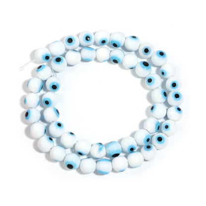 Lampwork Millefiori Evil Eye Glass Beads 4mm Antique Style 90pcs 21