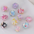 Embellished Round Clay Beads 16mm Cartoon Characters 5pcs 4