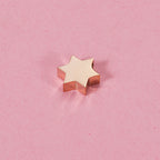 Stainless Steel Star Metal Beads 8mm Polished Color Retaining 10pcs 4