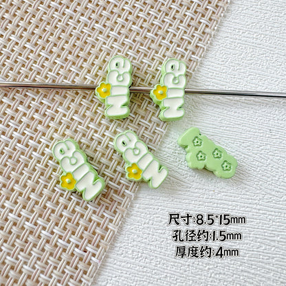 Camera Milk Carton Painted Metal Beads Glossy Enamel 20pcs 27