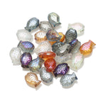 Electroplated Fish Glass Beads 10x14mm Japanese Style Perforated 30pcs 5