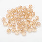 Faceted Glass Beads 8mm Watermelon Electroplated Iridescent 30pcs 15