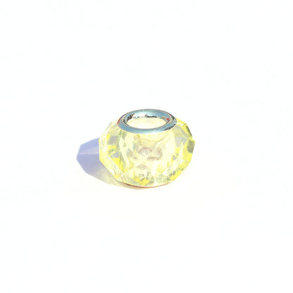 Acrylic Facet Spacer Beads 14mm Large Hole 100pcs 18
