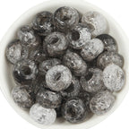 Acrylic Dual Color Crackle Spacer Beads 14mm 50pcs 3