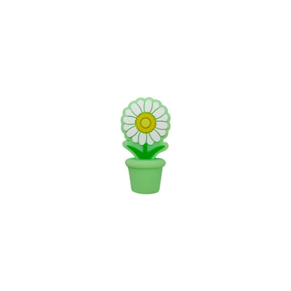 Silicone 3D Focal Beads Potted Daisy Holding Pot 20pcs 10