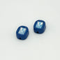 Painted Square Acrylic Beads 14mm Diamond Faceted Mixed Colors 10pcs 7