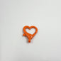 Spray Painted Alloy Heart Connector Clasps Metal Hardware 10pcs 10