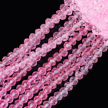 Transparent Faceted Glass Beads 10mm Colorful Mixed 136pcs 22