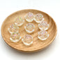 UV Plating Lotus Acrylic Beads 21mm Transparent Glossy 5pcs 3
