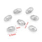 Stainless Steel Faceted Metal Beads 3-6.5mm Mixed Gold and Steel 10pcs 11