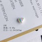 Hand Painted Irregular Shaped Acrylic Beads Imitation Pearl 10pcs 21