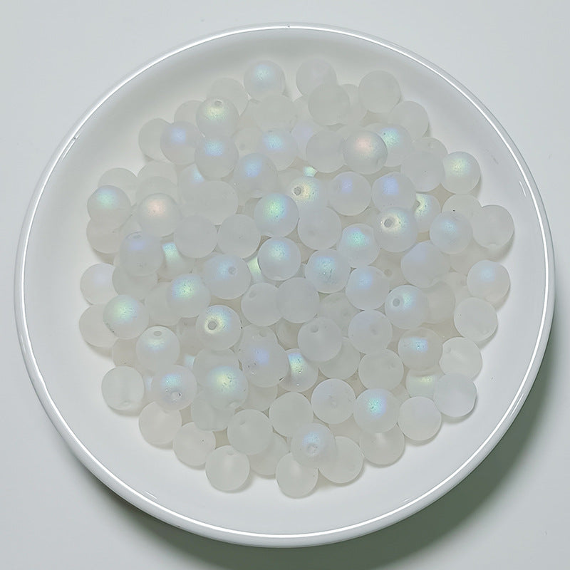 Czech Glass Beads Round 8mm Glossy Translucent Mix 100pcs 13
