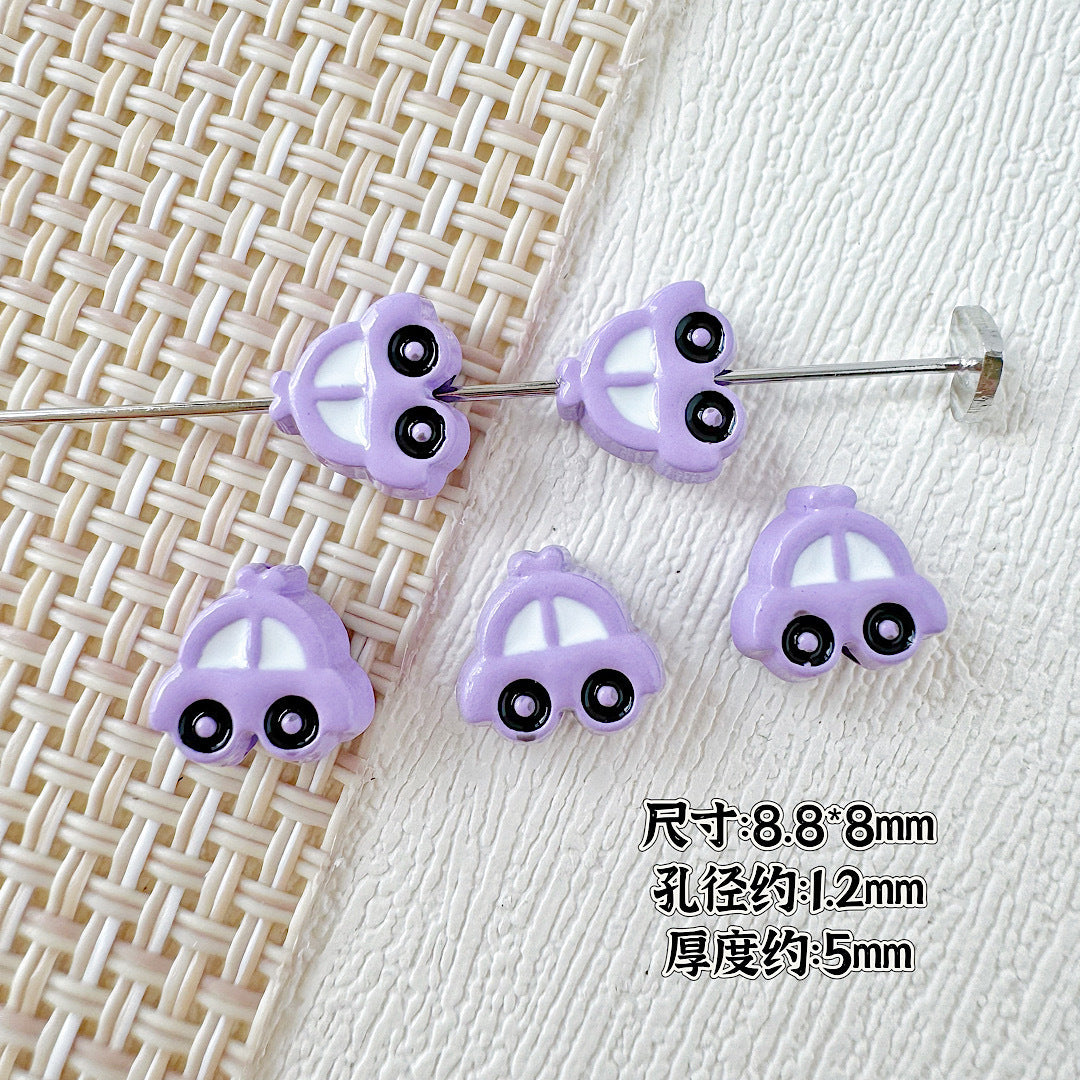 Car and Plane Metal Beads 8mm 16mm Baking Painted Alloy 20pcs 10