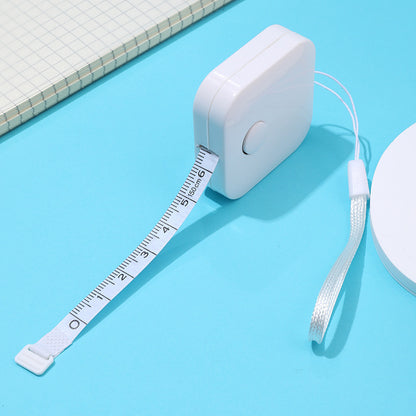 Retractable Square Plastic Measuring Tape 4cm Dual Scale 1pc 8
