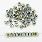 Glass Faceted Spacer Beads 8mm Plating Metallic Color 60pcs 10