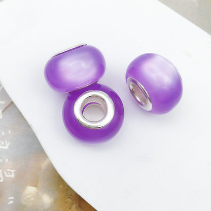 Purple Tone Resin Spacer Beads Mixed Shapes and Finishes 40pcs 7