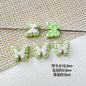 Butterfly Painted Metal Beads Decorative Alloy 10pcs 14