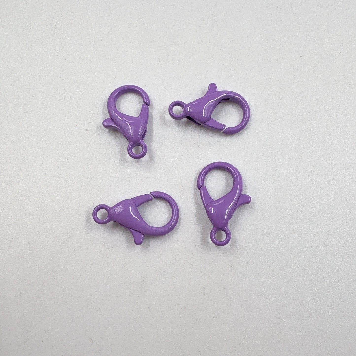 Zinc Alloy Lobster Clasp Keychain Findings 12mm Baking Painted 100pcs 18