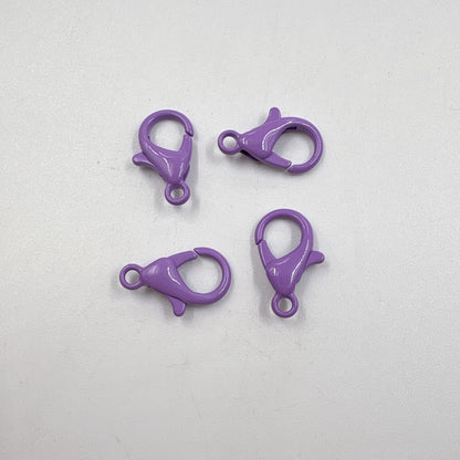 Zinc Alloy Lobster Clasp Keychain Findings 12mm Baking Painted 100pcs 18