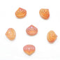 Electroplated Spiral Shell Glass Beads 14mm Iridescent Colors 30pcs 22