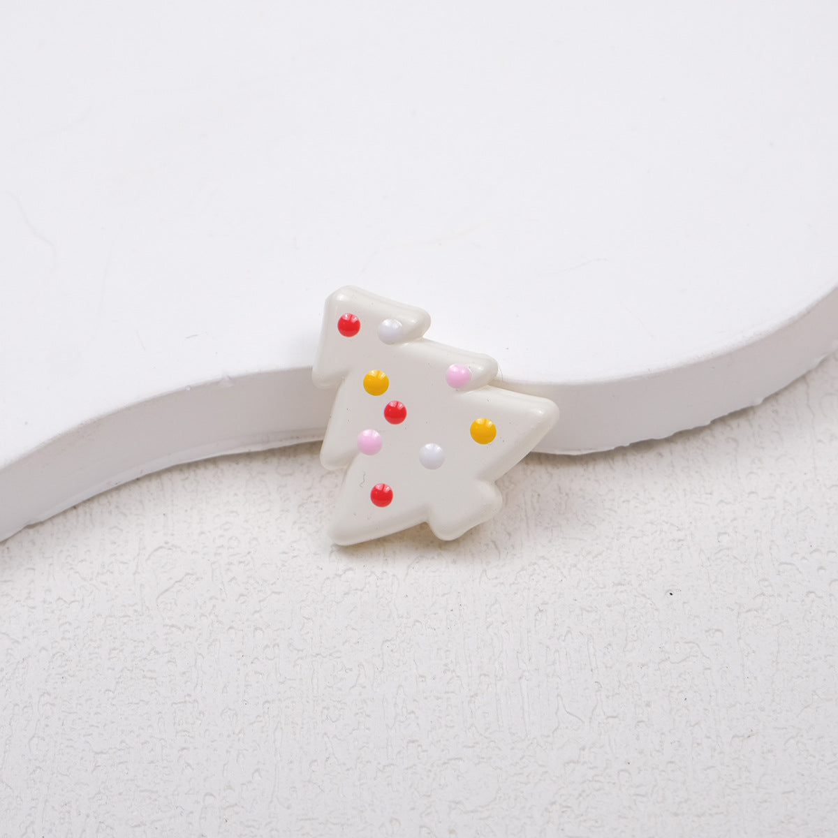 Lit Christmas Tree Acrylic Beads 21mm Colorful Holiday 20pcs 7