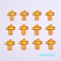 Transparent Cross Acrylic Beads 16mm Colored Glossy 100pcs 12