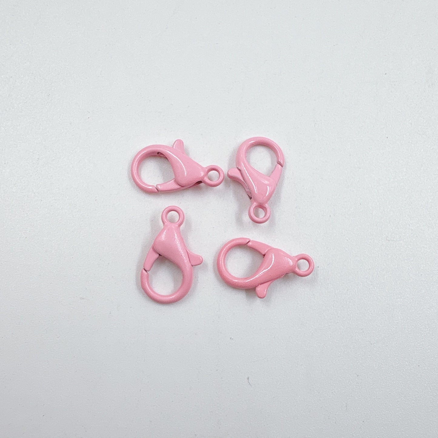 Zinc Alloy Lobster Clasp Keychain Findings 12mm Baking Painted 100pcs 10
