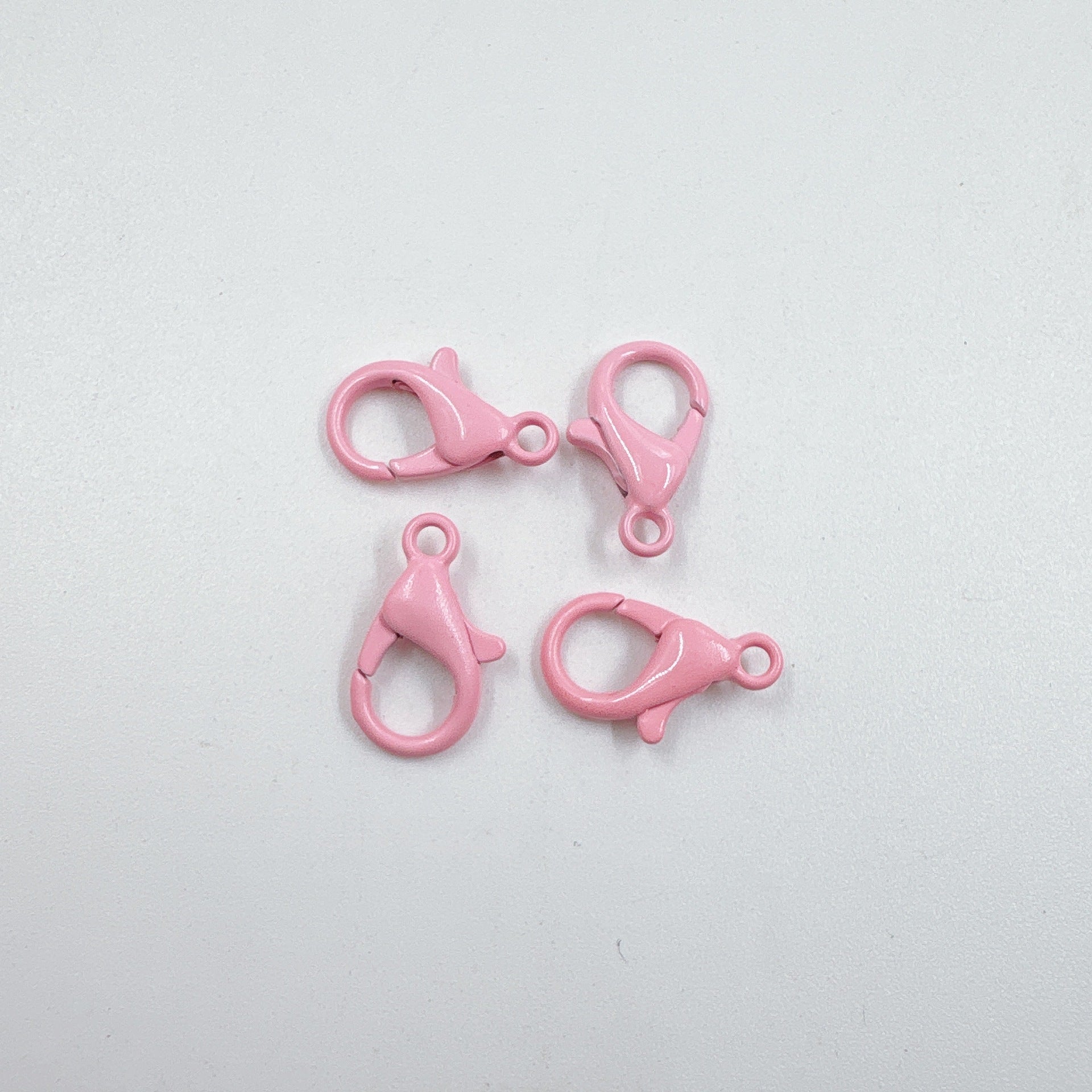 Zinc Alloy Lobster Clasp Keychain Findings 12mm Baking Painted 100pcs 10