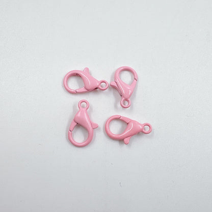 Zinc Alloy Lobster Clasp Keychain Findings 12mm Baking Painted 100pcs 10