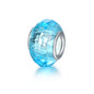 Glass Large Hole Spacer Beads 14mm Rainbow Candy Section Striped 20pcs 23