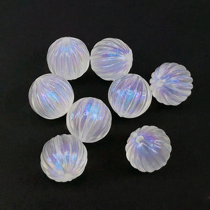 Transparent Aurora Laser Acrylic Beads Iridescent Mixed Shapes 2pcs 41