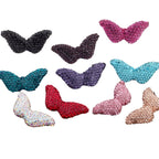 Polymer Clay Wing Rhinestone Beads 37mm Full Rhinestone Pave 6pcs 5