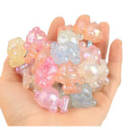 Plating Cartoon Glow In The Dark 29mm Acrylic Beads Little Girl 2pcs 5