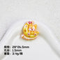 Plating Cute Corgi Resin Beads Glossy Honey Tone 10pcs 7