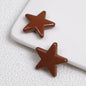 Painted Star Acrylic Beads 21mm Bright Colored Baking Finish 100pcs 10