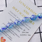 Vintage Spiral Pattern Teardrop Blown Glass Beads 19-25mm 3pcs 9