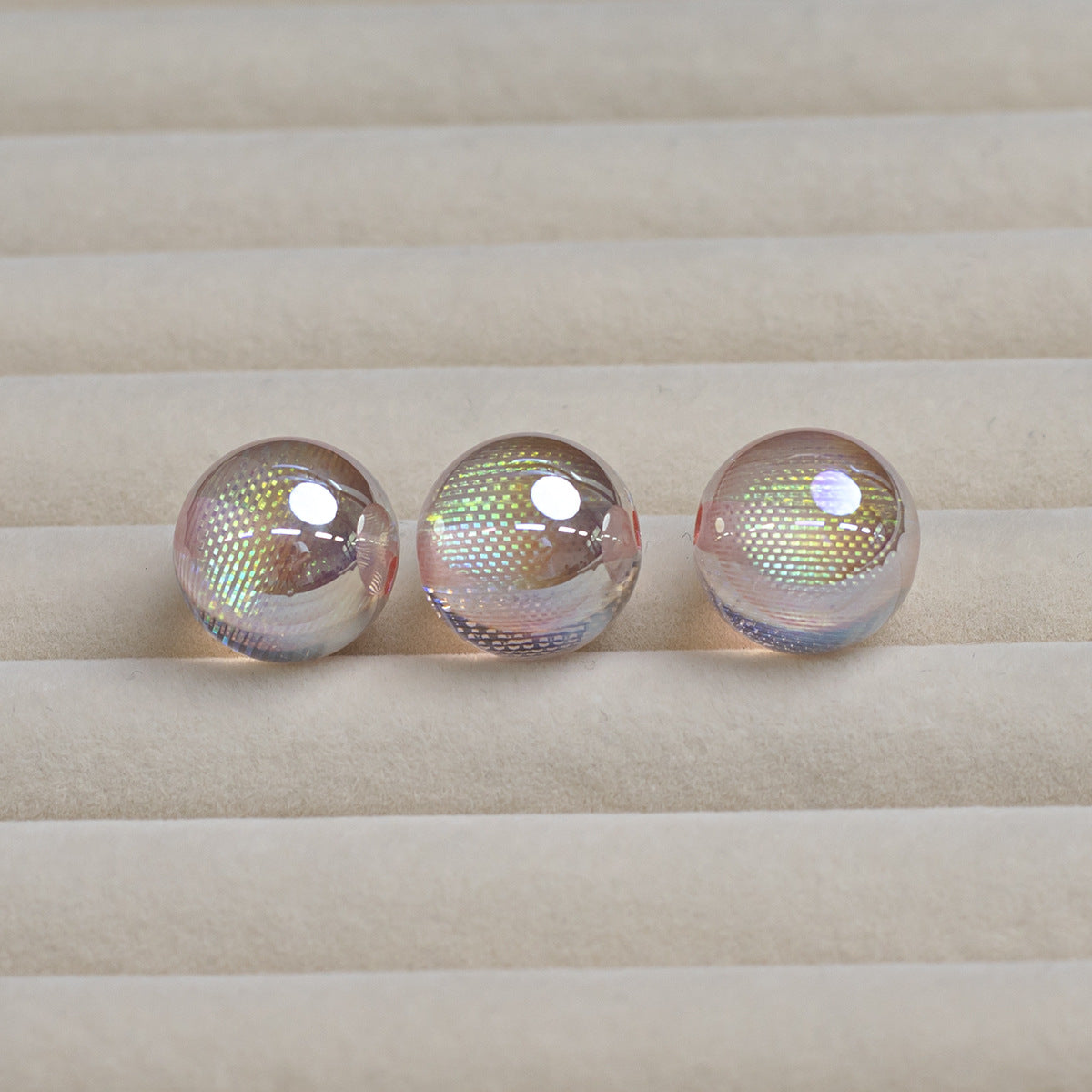 Iridescent Dream Catcher Resin Beads 16mm Round 10pcs 10