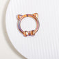 Clear Cat Head Acrylic Beads 23mm Transparent Frame 10pcs 7