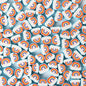 Cloud Clay Beads 10mm White Rainbow Polymer 200pcs 6