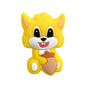 Silicone Focal Beads Squirrel Holding Acorn Pastel Colors 20pcs 8