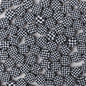 Round Clay Beads 10mm Black White Checkerboard Polymer 100pcs