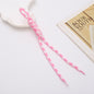 Two Tone Braided Rope Crochet Keychain Fabric Slim Durable 8pcs 15