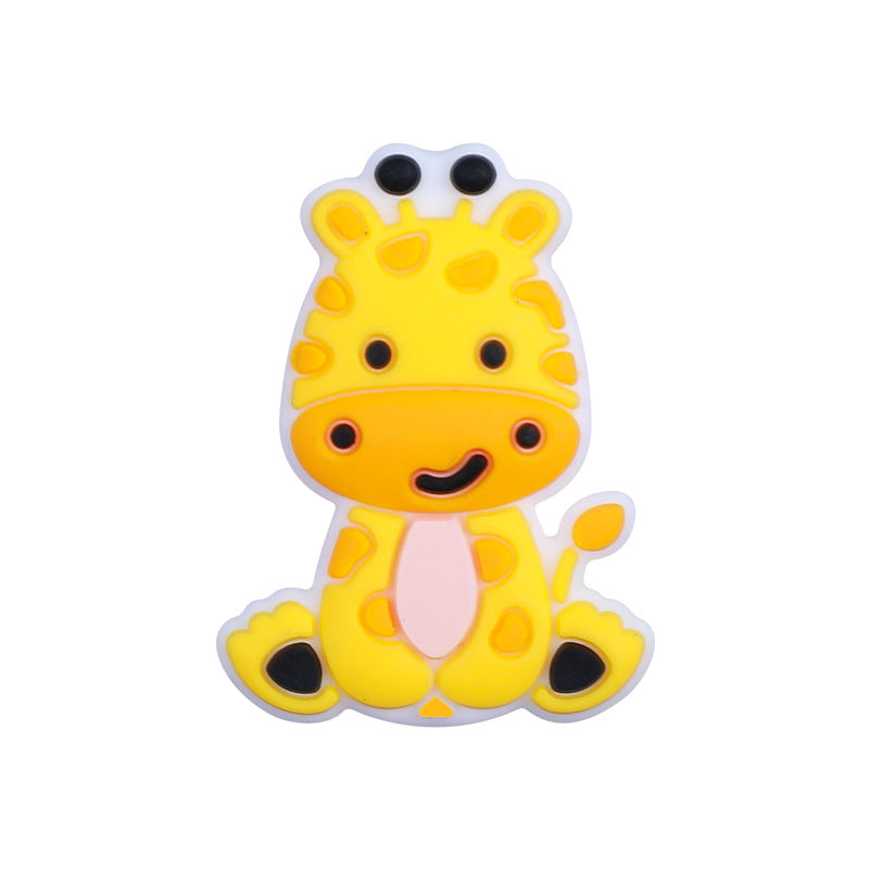 Silicone Focal Beads Animal Lion Tiger Smiling Face 20pcs 10