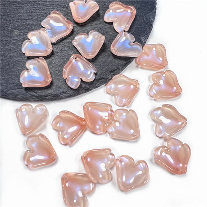 Czech Glass Peony Glass Beads 19mm Translucent Crimson 50pcs 8