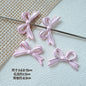 Bow Metal Beads 24mm Painted Lace Pastel Colors 20pcs 7