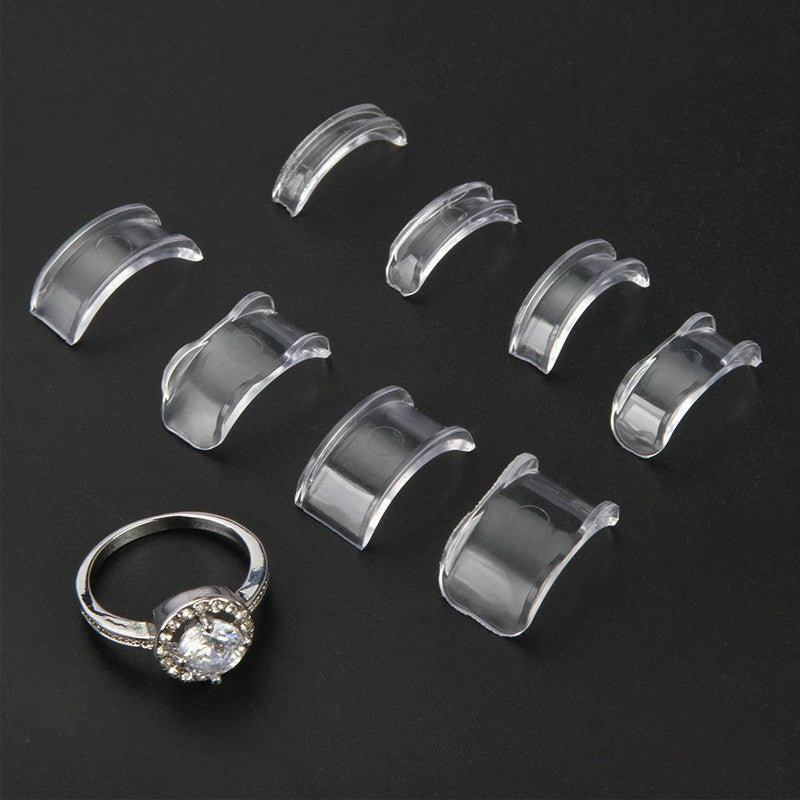 Invisible Clear TPU Ring Size Adjusters Flexible Comfortable 40pcs
