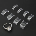Invisible Clear TPU Ring Size Adjusters Flexible Comfortable 40pcs