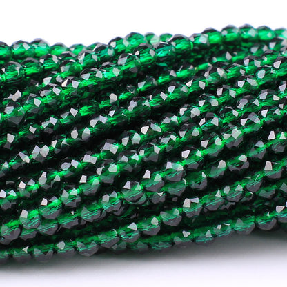 Transparent Disc Seed Glass Beads 2mm Glossy Blue Tones 360pcs 2 Strands 11