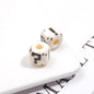 Painted Square Acrylic Beads 11mm Large Hole Question Mark 50pcs 7